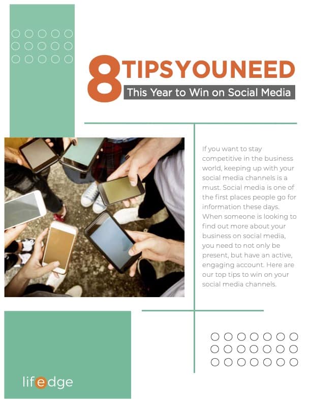 8 tips you need this year to win on social media free PDF cover page