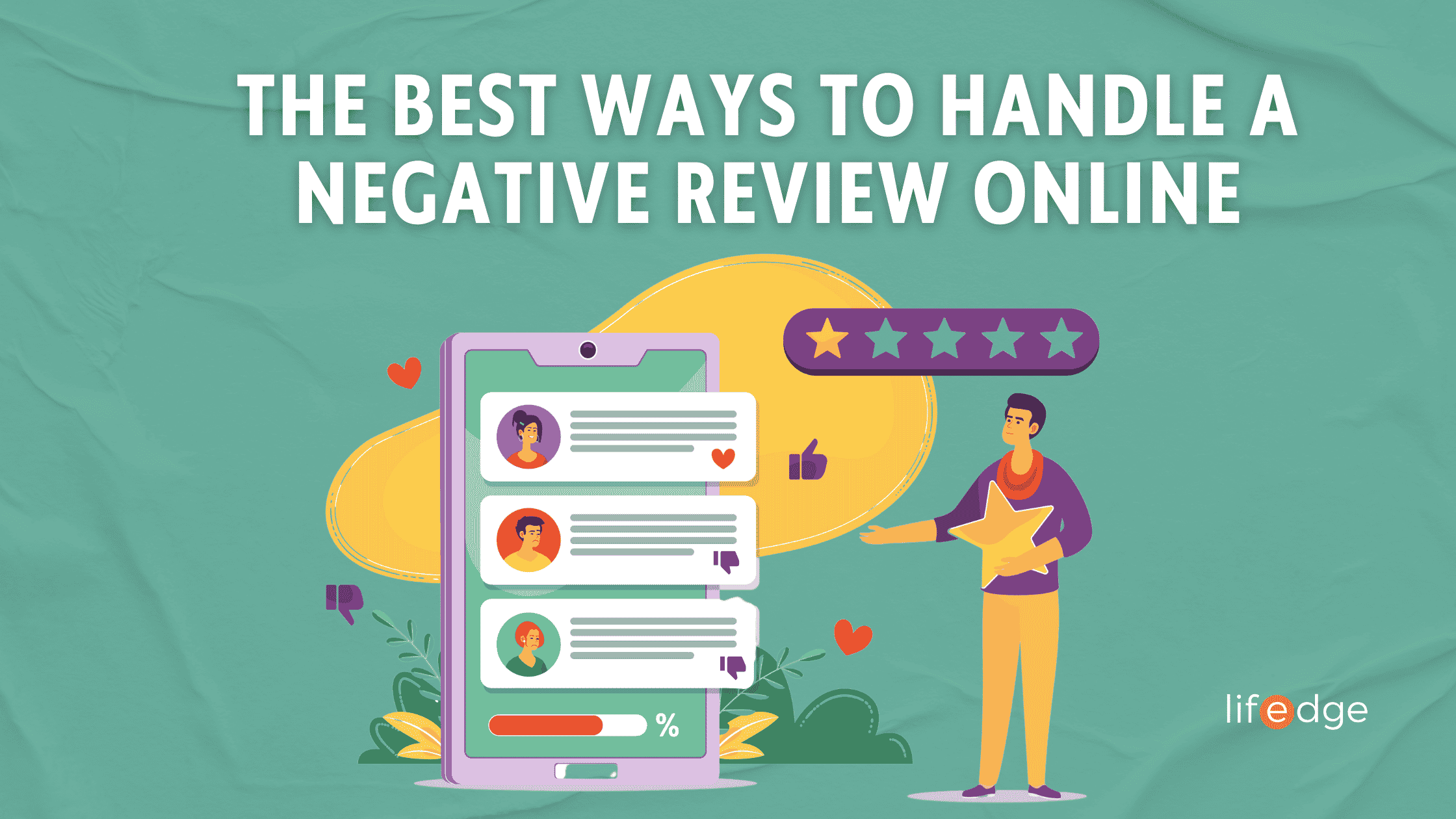 Cover image for the article "The Best Ways To Handle A Negative Review Online"